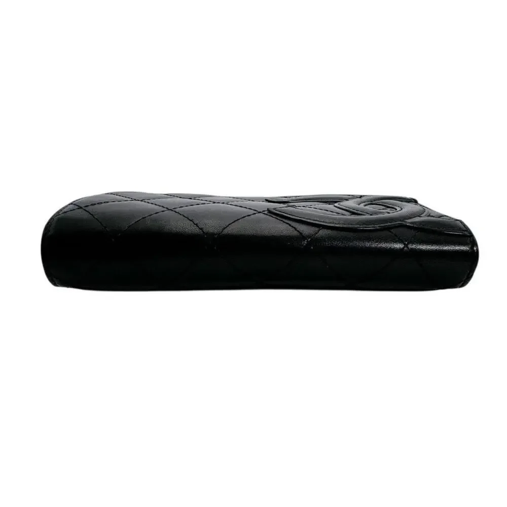 CHANEL Black Leather Wallet
